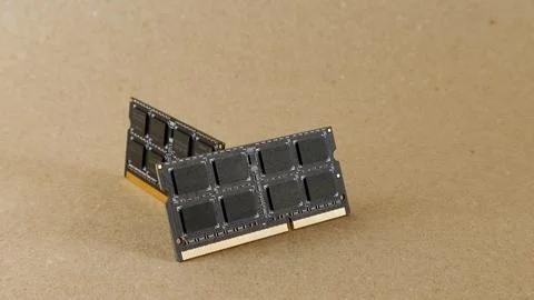 Computer RAM modules improving system performance and data processing Stock Photos