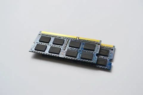 Computer RAM modules, isolated on a white background. Stock Photos