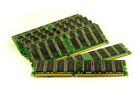 Computer RAM Pile Stock Photos