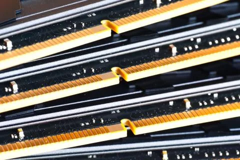 Computer RAM. RAM planks. Stock Photos