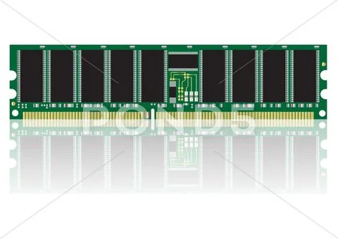 Computer ram vector images Stock Illustration