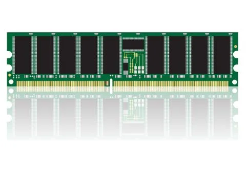 Computer ram vector images Stock Illustration