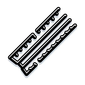 Computer random access memory solid state hardware concept Stockillustratie