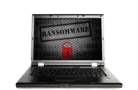 Computer ransomware concept Stock Photos