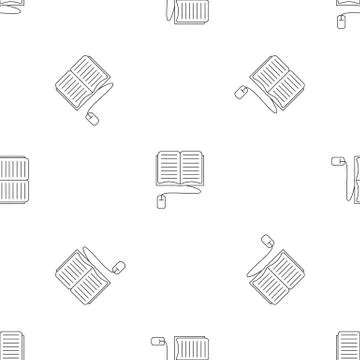 Computer reading pattern seamless vector Stock Illustration