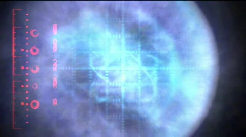 Computer readout, loopable Video stock 480183