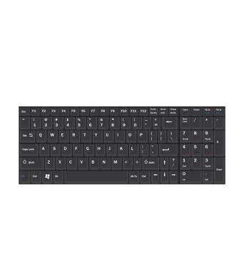 Computer Realistic Black Keyboard Isolated on White Background Stock Illustration