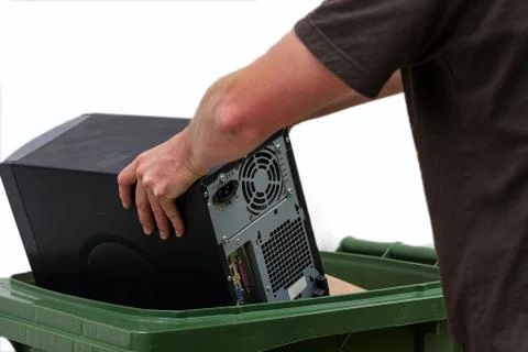 Computer recycling Stock Photos