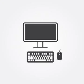 Computer related icons Stock Illustration