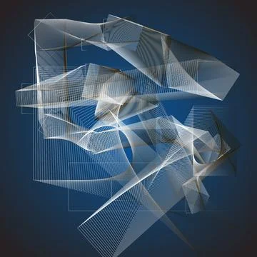 Computer rendered  illustration background for creative design Stock Illustration