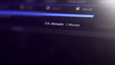 Computer Rendering A Video In Video Editing Software Showing Progress Bar Vídeo Stock 127506465