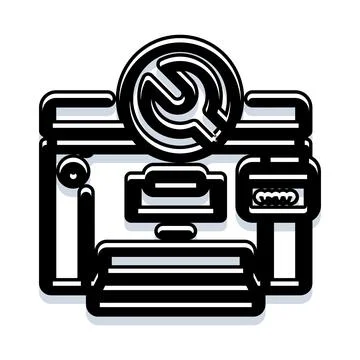 Computer repair and technical support service concept 스톡 일러스트