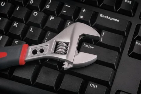 Computer repair concept Stock Photos