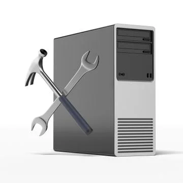 Computer repair Stock Illustration