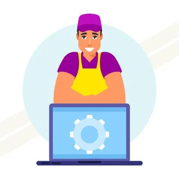 Computer-repair Stock Illustration
