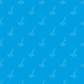 Computer repair pattern vector seamless blue Stock Illustration