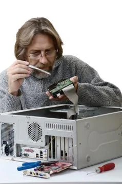 Computer repair Stock Photos