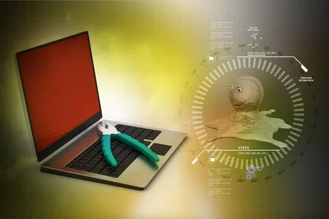 Computer repair service concept computer repair service concept Copyright:... Foto stock