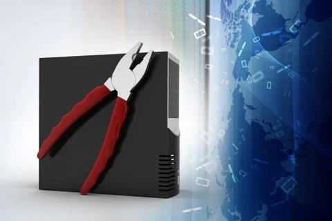Computer repair service concept Stock-Illustration