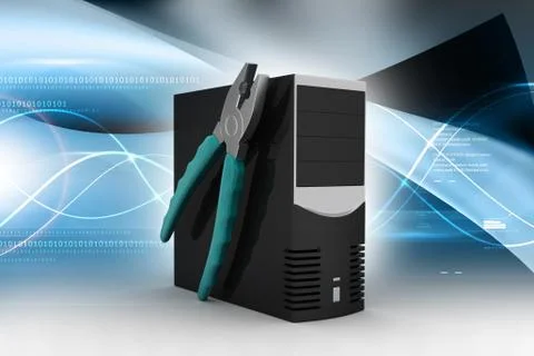 Computer repair service concept イラスト素材