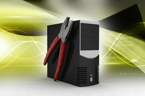 Computer repair service concept Stock-Illustration