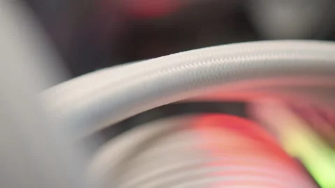 Computer Rig Close Up Showing Graphic Card Power Cable Stock Footage 311488715