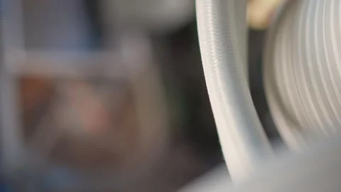 Computer Rig Close Up Showing Graphic Card Power Cable Stock Footage 311488723