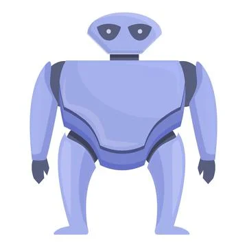Computer robot icon cartoon vector. Cute toy Illustrazione stock