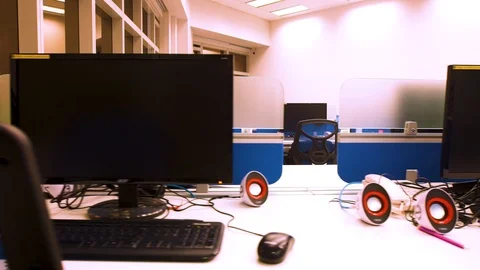 Computer room 46 Stock Footage 89479382