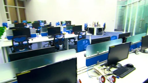 Computer room 50 Stock Footage 89479441