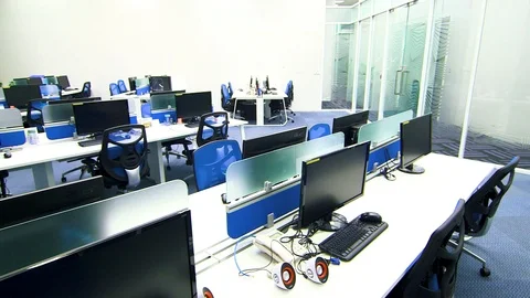 Computer room 51 Video stock 89479483