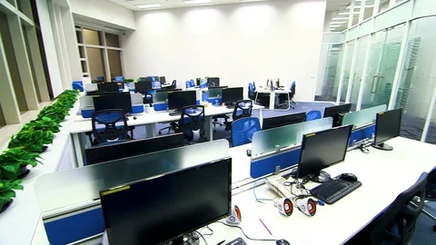 Computer room 53 Stock Footage 89479467