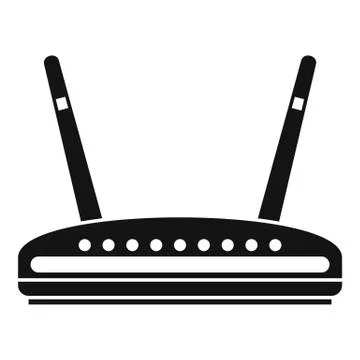 Computer router icon, simple style Stock-Illustration