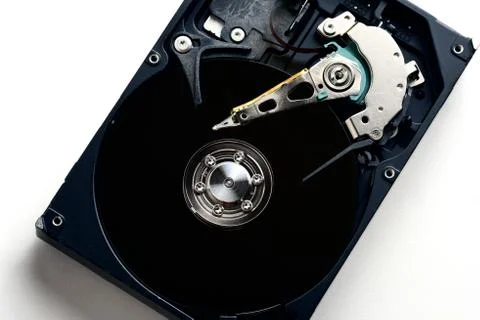 Computer sata hard disk drive disassemble Stock Photos