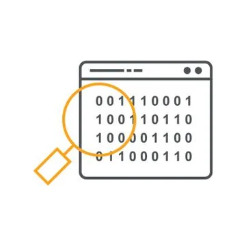 Computer scan Stock Illustration