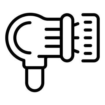 Computer scanner inventory icon outline vector. Digital management Illustrazione stock