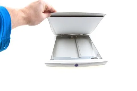 Computer scanner isolated Stock Photos