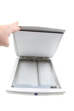 Computer scanner isolated Stock Photos