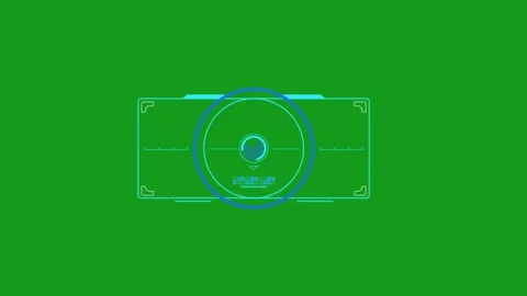 Computer scanning motion graphics with green screen background Stock Footage 135779609