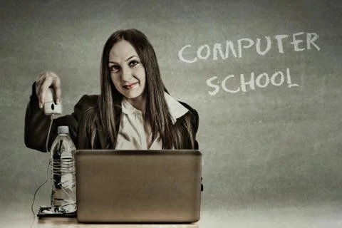 Computer school Stock Photos