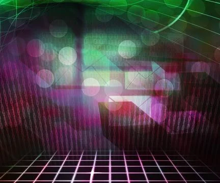 Computer science abstract background texture Illustrazione stock