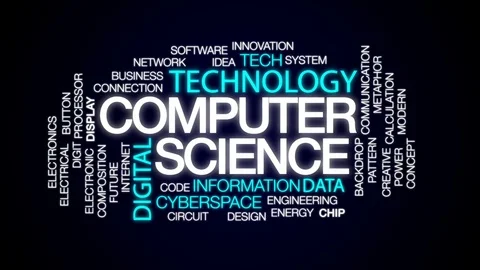 Computer science animated word cloud, te... | Stock Video | Pond5