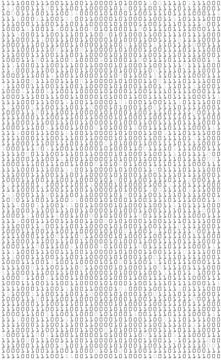 Computer science is a binary number system. Programming, coding, hacker conce Illustrazione stock