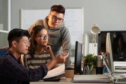 Computer Science College Student Foto stock