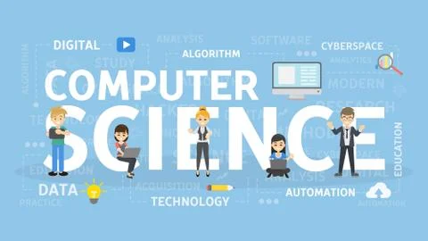 Computer science concept. Stock Illustration