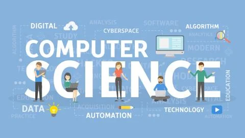 Computer science concept. イラスト素材