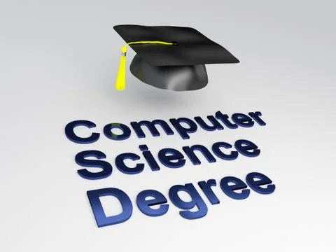 Computer Science Degree concept Stock Illustration