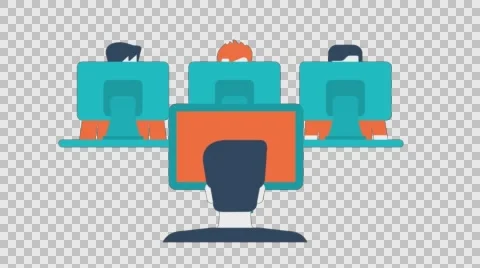 Computer Science Education Animation Transparent Vector Motion Graphics Loop Stock Footage 59403071