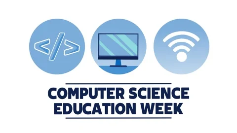 Computer Science Education Week for better computer education for all children Stock-Footage 334368579