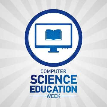 Computer Science Education Week 스톡 일러스트